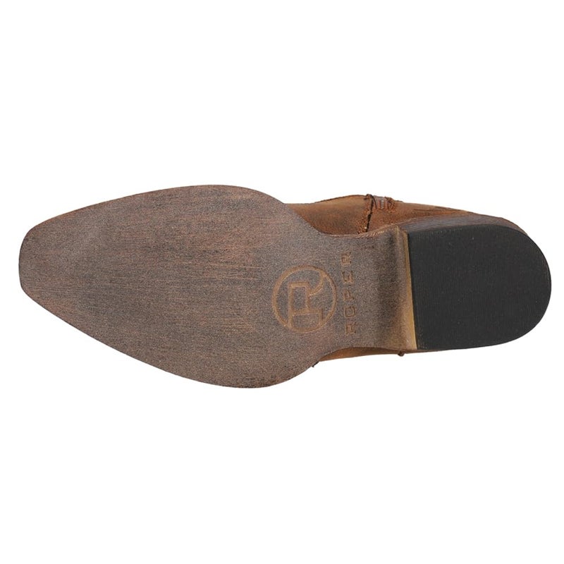 Roper Womens Short Stuff Boot, Tan, 8.5 - Image 5